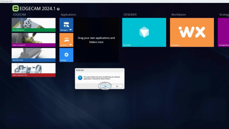 Step 6_ You will then be prompted to reload the active theme. Click 'Yes' to confirm